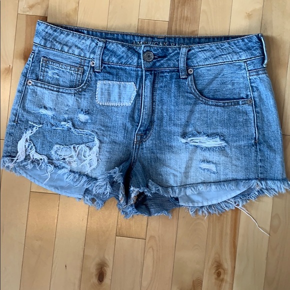 American Eagle Outfitters Pants - American eagle high-rise shortie jean shorts